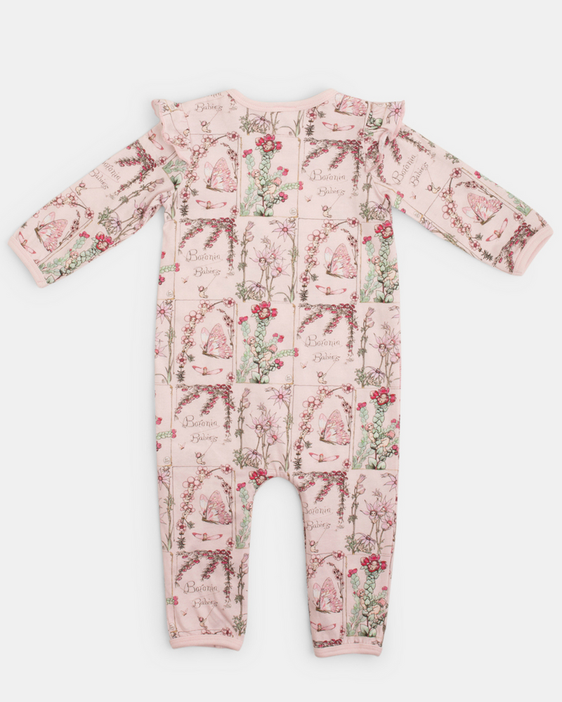 MAY GIBBS SCOUT FRILL ONESIE - FLORAL BABIES