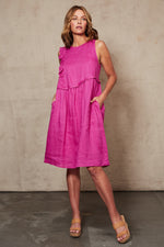 INDICA FRILL DRESS - ORCHID