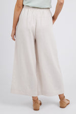 BILLIE WIDE LEG PANT - OATMEAL