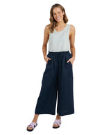 BILLIE WIDE LEG PANT - DARK SAPPHIRE