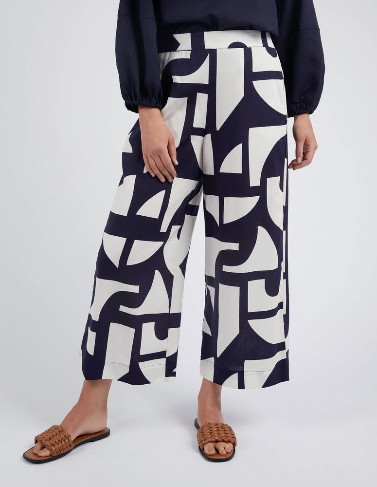 DALI ABSTRACT PANT - MIDNIGHT