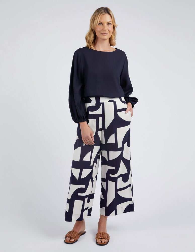 DALI ABSTRACT PANT - MIDNIGHT