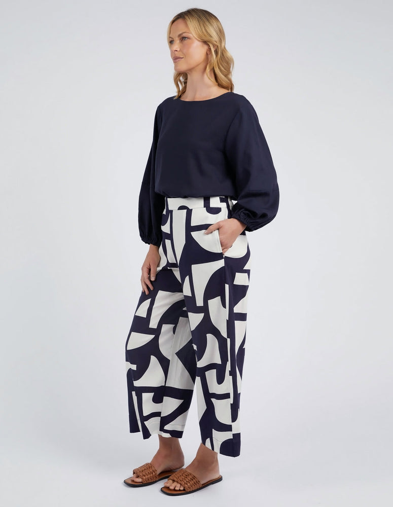 DALI ABSTRACT PANT - MIDNIGHT