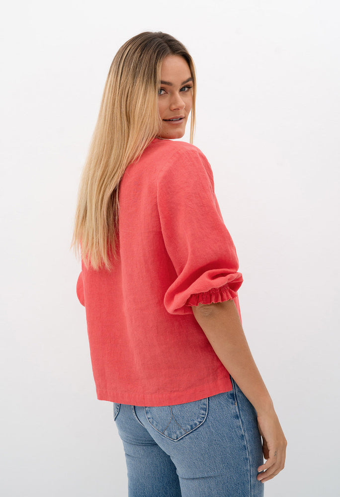 TULUM BLOUSE - POPPY