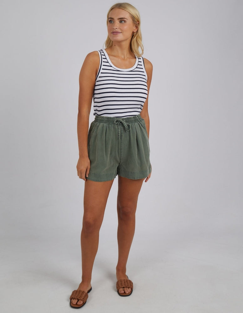 BLISS WASHED SHORT - CLOVER