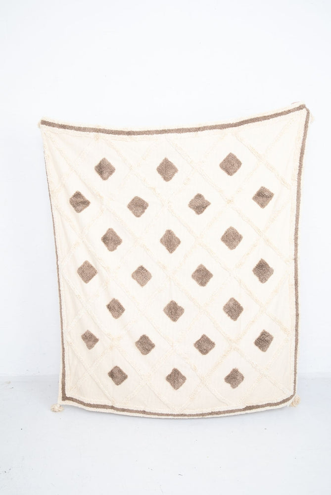 DIAMONDS ARE FOREVER THROW - TAUPE