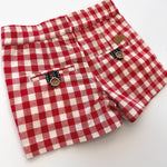 BABY SONNY SHORTS - RED CHECK