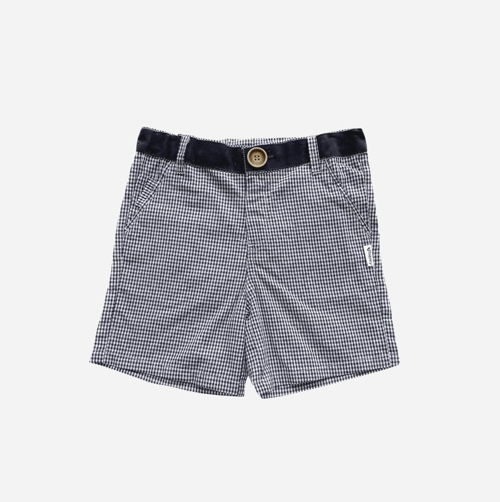 OSCAR SHORTS - NAVY GINGHAM