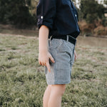 OSCAR SHORTS - NAVY GINGHAM