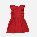 FLORENCE DRESS - RED LINEN