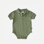 POLO ROMPER - GREEN