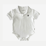 POLO ROMPER - WHITE