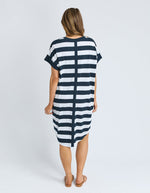 MCKINLEY DRESS - NAVY/WHITE STRIPE