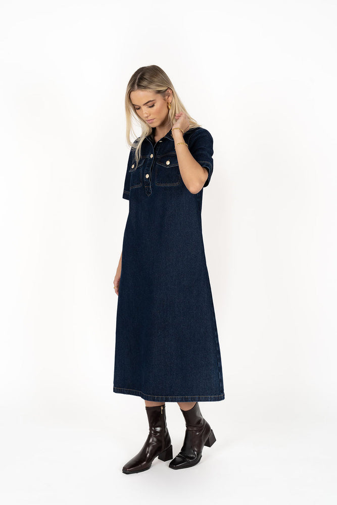 AMICI DRESS - DARK BLUE
