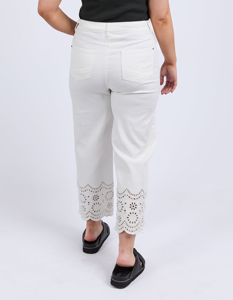LACE JEAN - VINTAGE WHITE