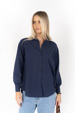 THE STEPHANIE SHIRT - NAVY