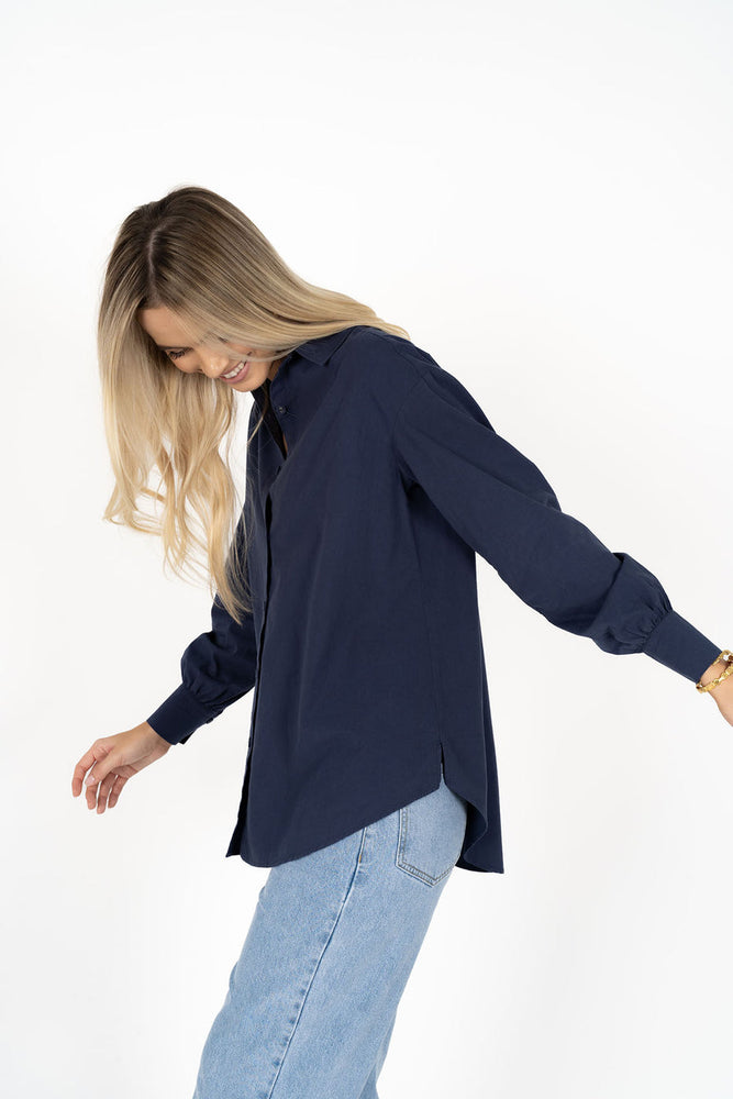 THE STEPHANIE SHIRT - NAVY