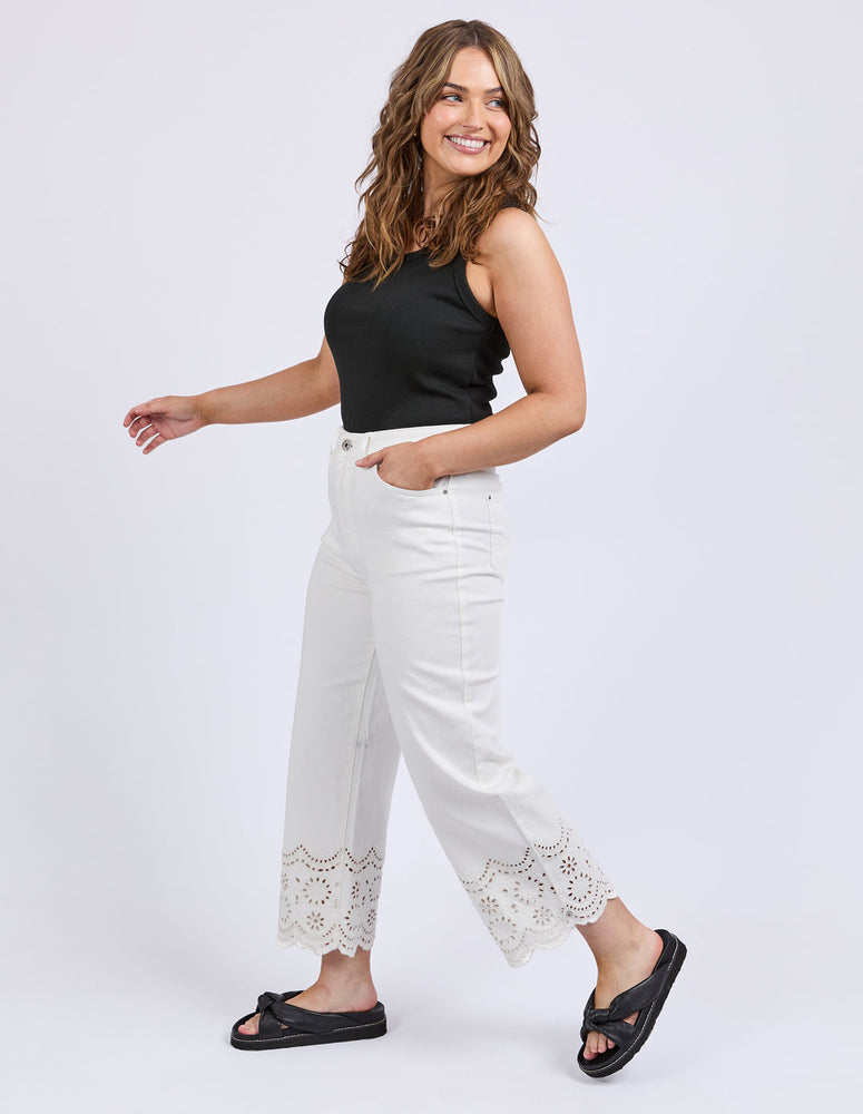 LACE JEAN - VINTAGE WHITE