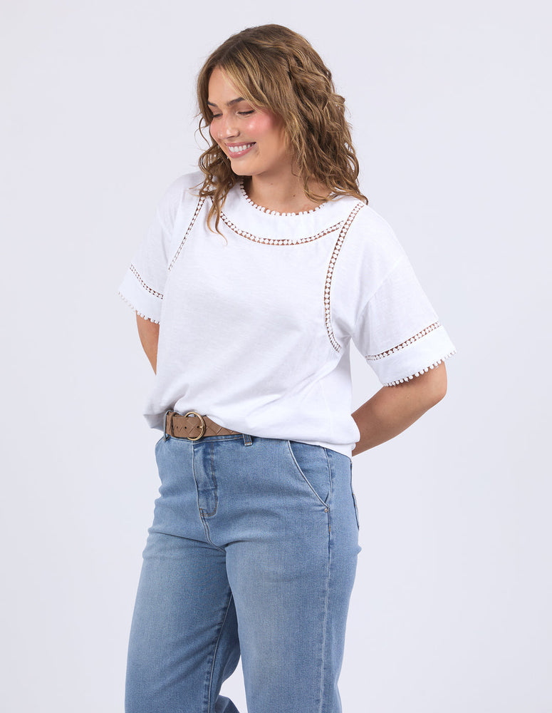 ABAGAIL TOP - WHITE