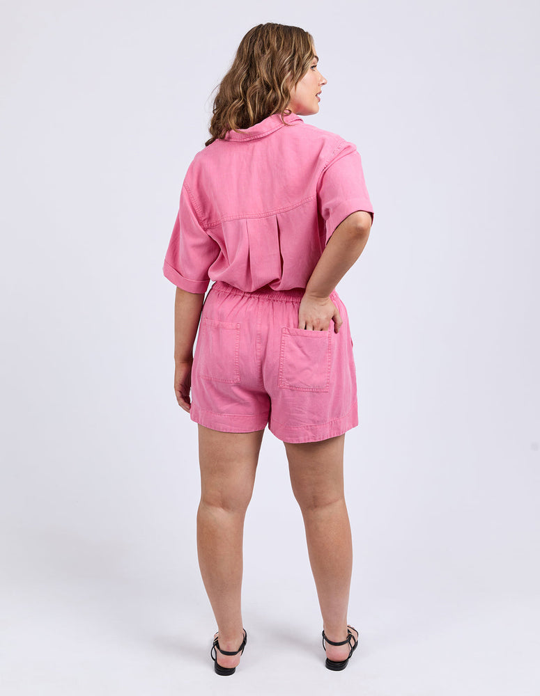 BLISS WASHED SHORT - CHATEAU ROSE