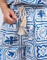 DOLCE TILE SHORT - OCEAN TILE PRINT