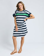 MCKINLEY DRESS - NAVY/WHITE STRIPE
