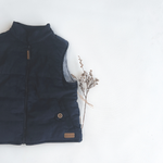 COOPER PUFFER VEST - NAVY CORDUROY