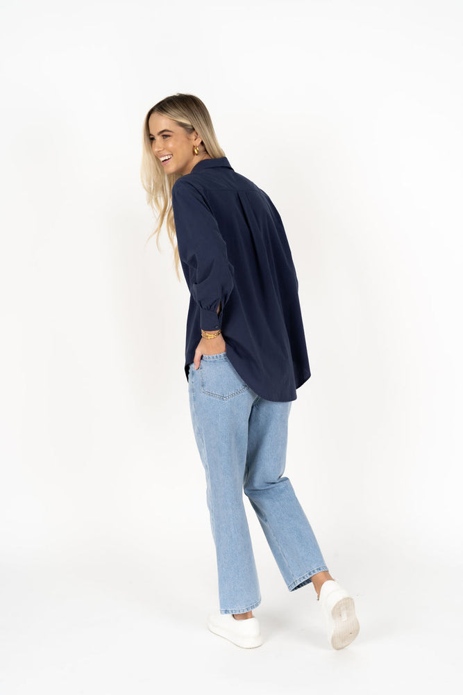 THE STEPHANIE SHIRT - NAVY