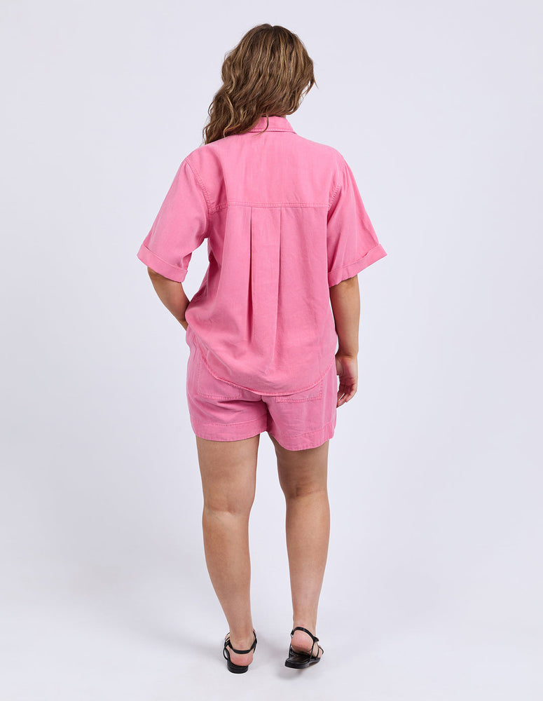 BLISS WASHED SHIRT - CHATEAU ROSE