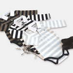 FREDDIE POLO ROMPER - BLUE STRIPE