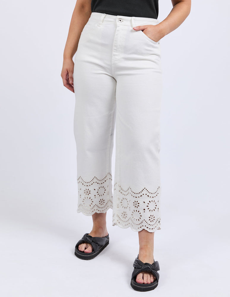 LACE JEAN - VINTAGE WHITE