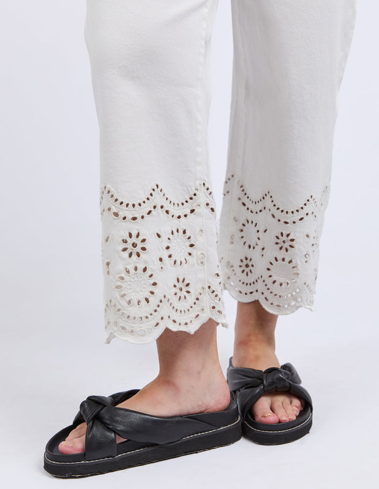 LACE JEAN - VINTAGE WHITE