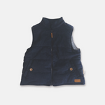 COOPER PUFFER VEST - NAVY CORDUROY