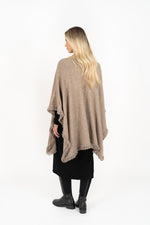 FRINGE WRAP- HAZELNUT