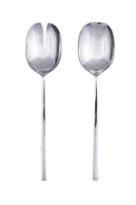 UCCELLO SALAD SERVERS - SILVER
