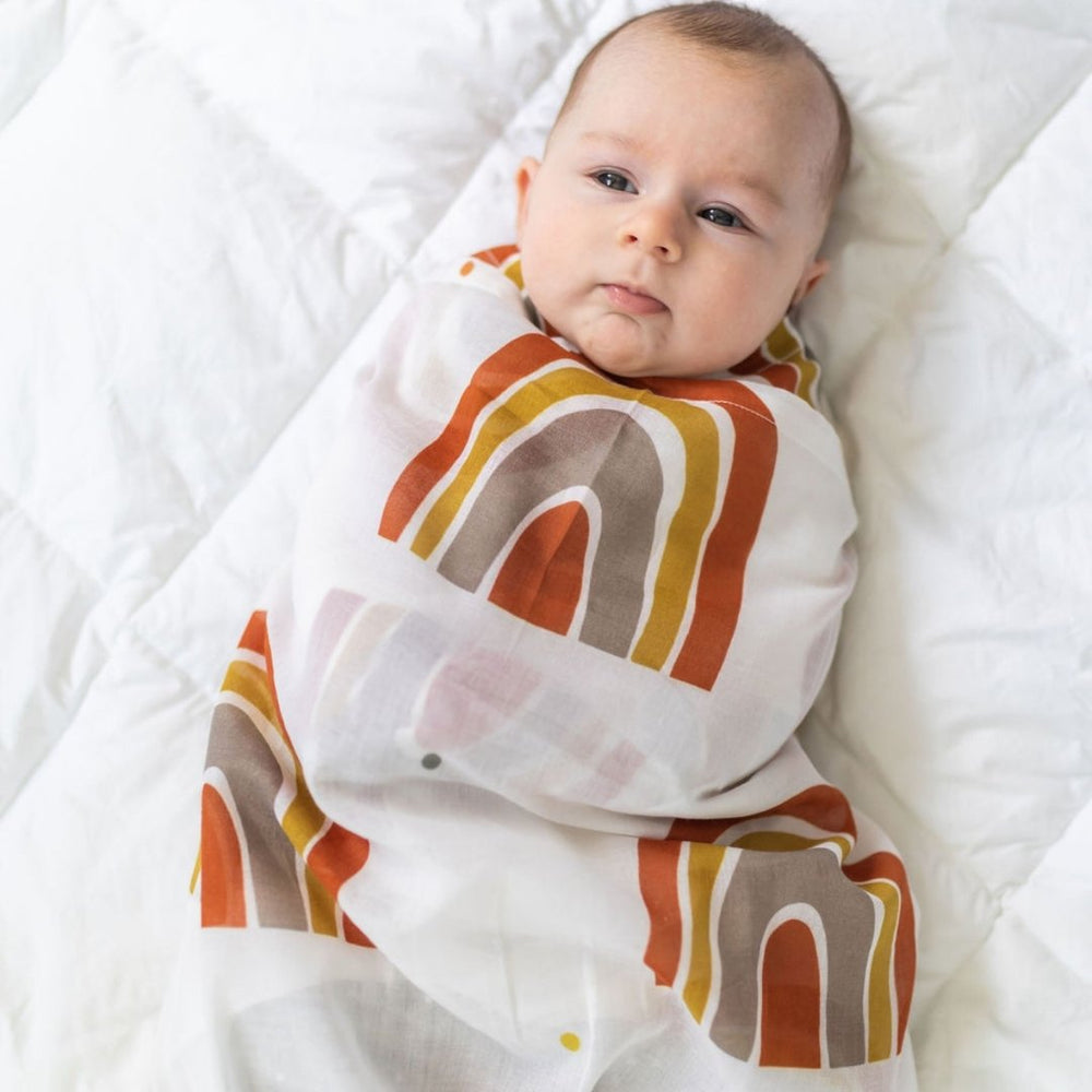 RAINBOW MUSLIN SWADDLE WRAP