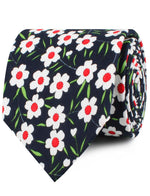 FIJIAN MIDNIGHT FLORAL NECKTIE