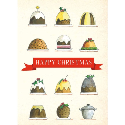 CHRISTMAS PUDDINGS GIFT CARD
