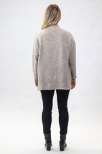 COSY HIGH NECK KNIT - BEIGE