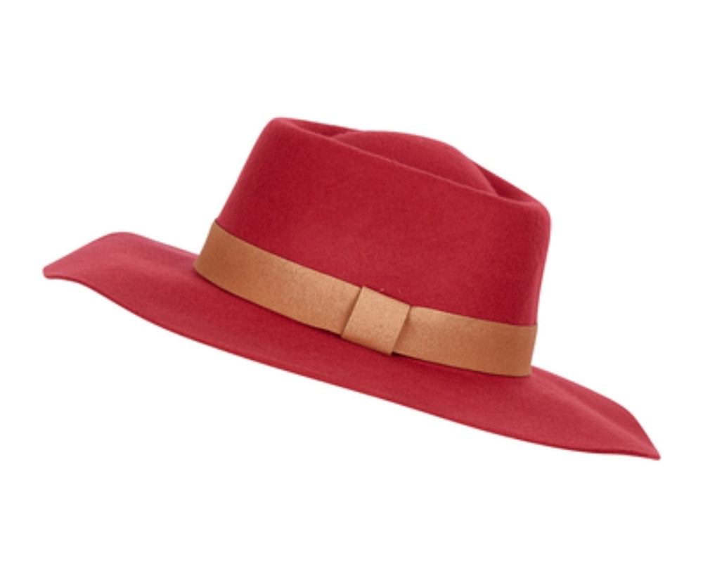 BALLINA FELT HAT - RED