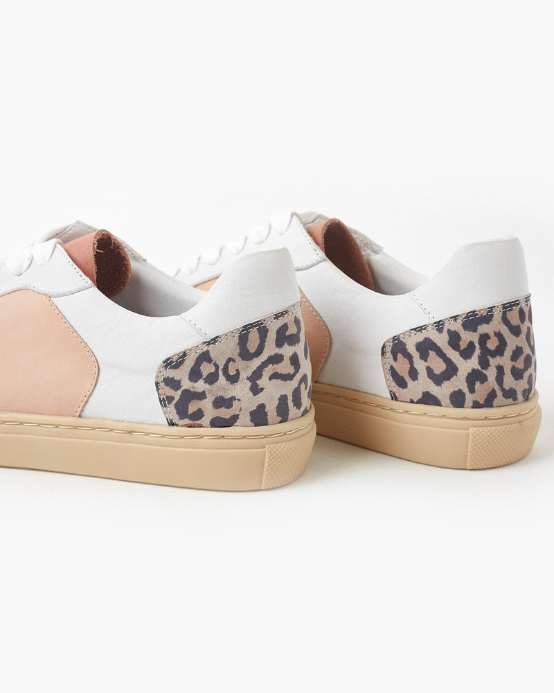 TAO LEATHER SNEAKER - TAUPE LEOPARD