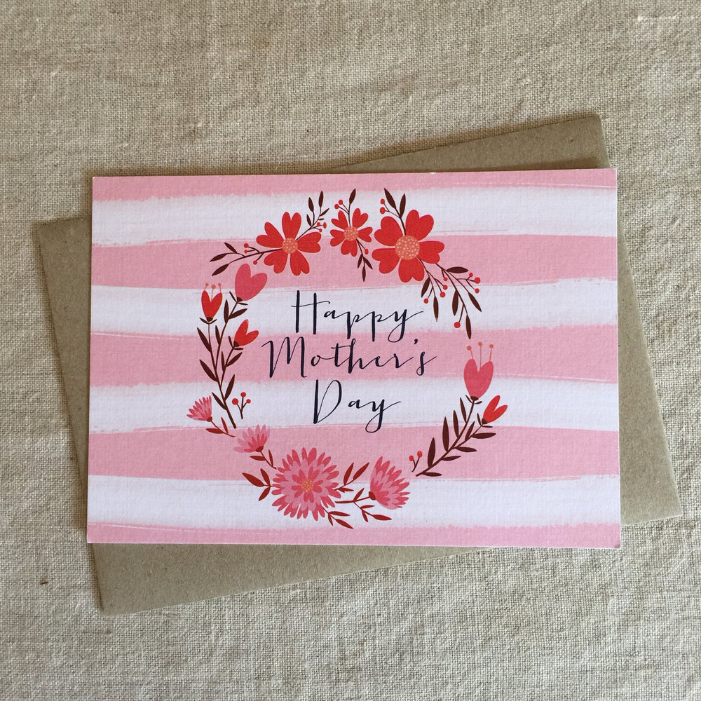 MOTHER'S DAY WREATH CARD