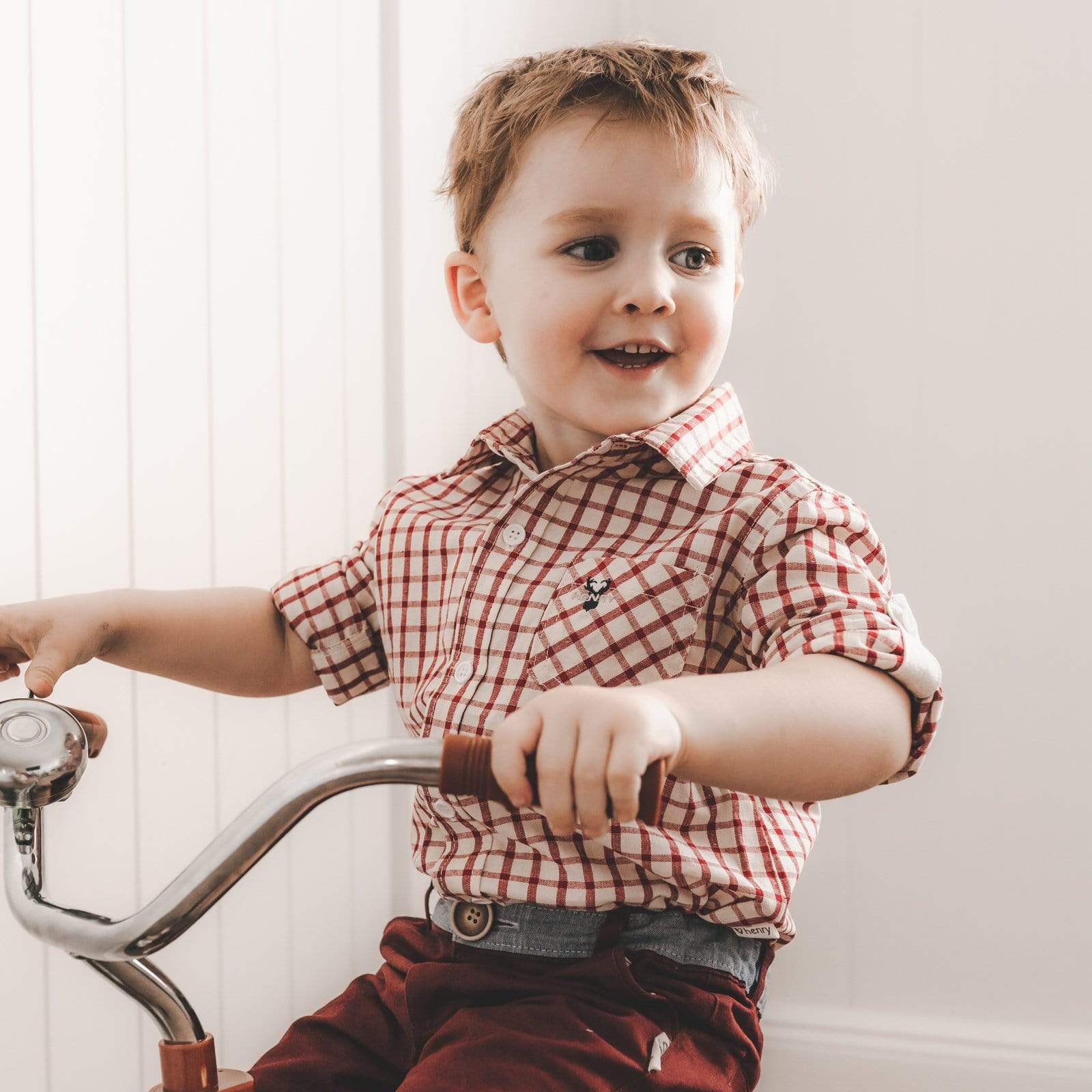 Baby boy on sale red dress shirt