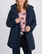 MADDIE PUFFER JACKET - NAVY