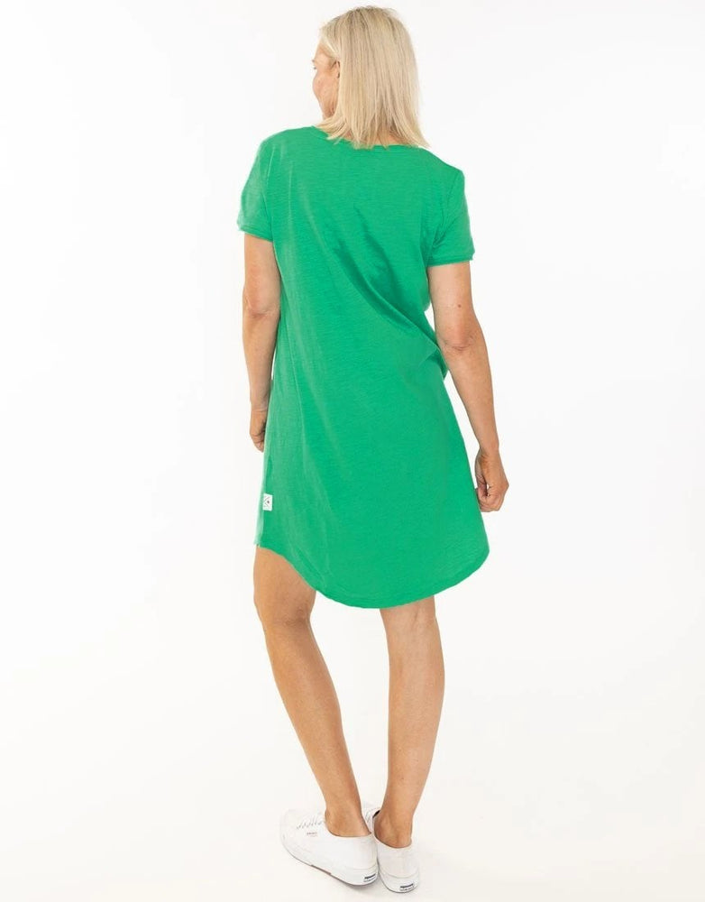 MARY TEXTURED TEE DRESS - BRIGHT GREEN THE DRAWING BOARD MARY TEXTURED TEE DRESS - BRIGHT GREEN THE DRAWING BOARD
